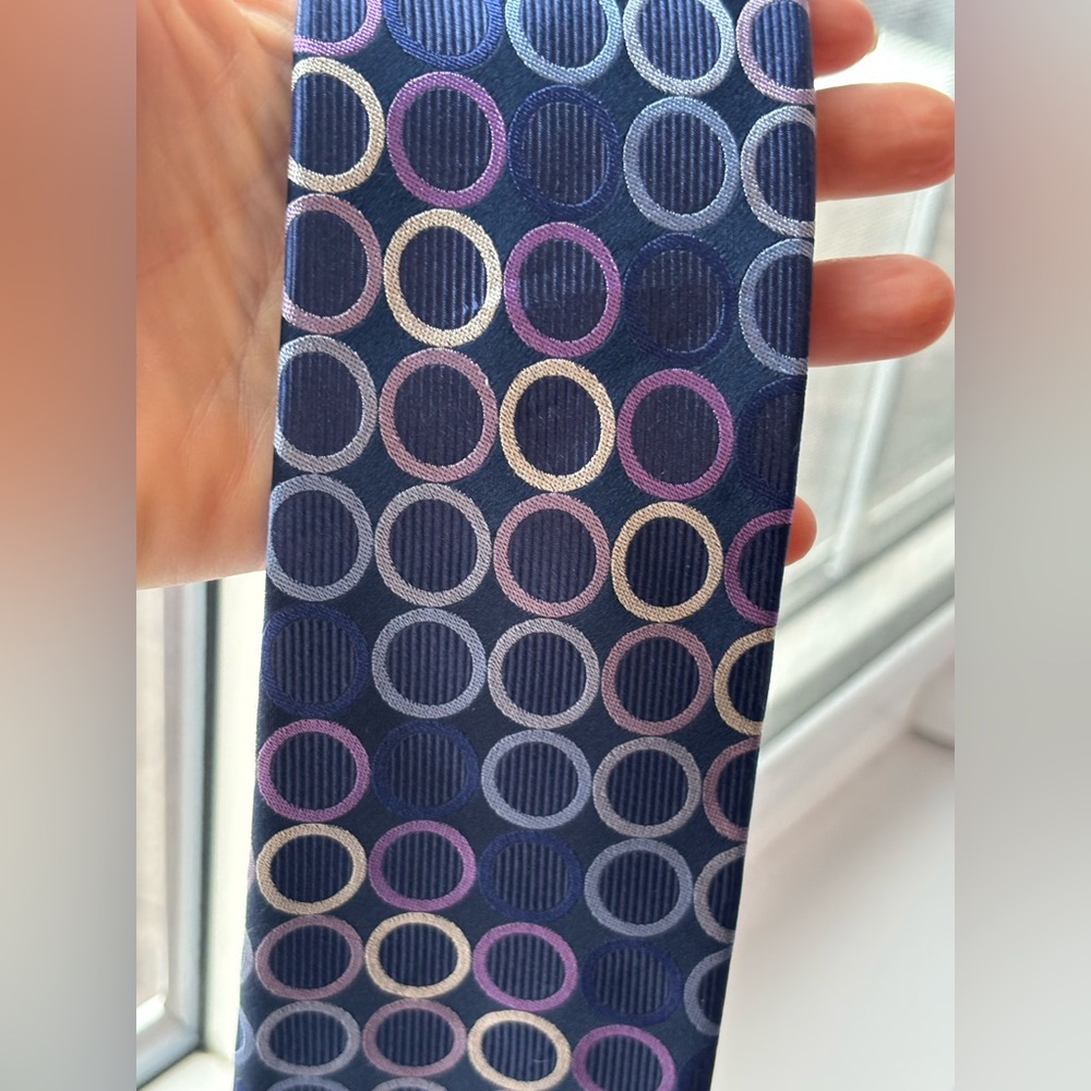 Michael Kors Navy Phone Case with Multicolor Circle Pattern
